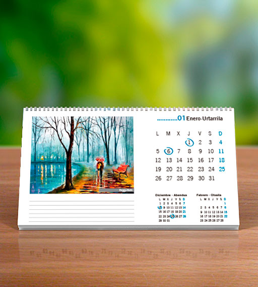 Diseño calendario enero 2015